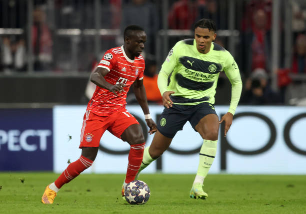 Sadio Mané was a second half substitute against Man City at the Allianz Arena.
