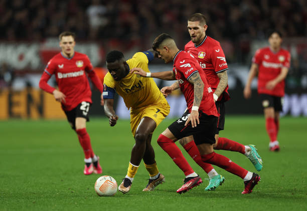 Victor Boniface dominated in Union SG 's Europa League match against Leverkusen.