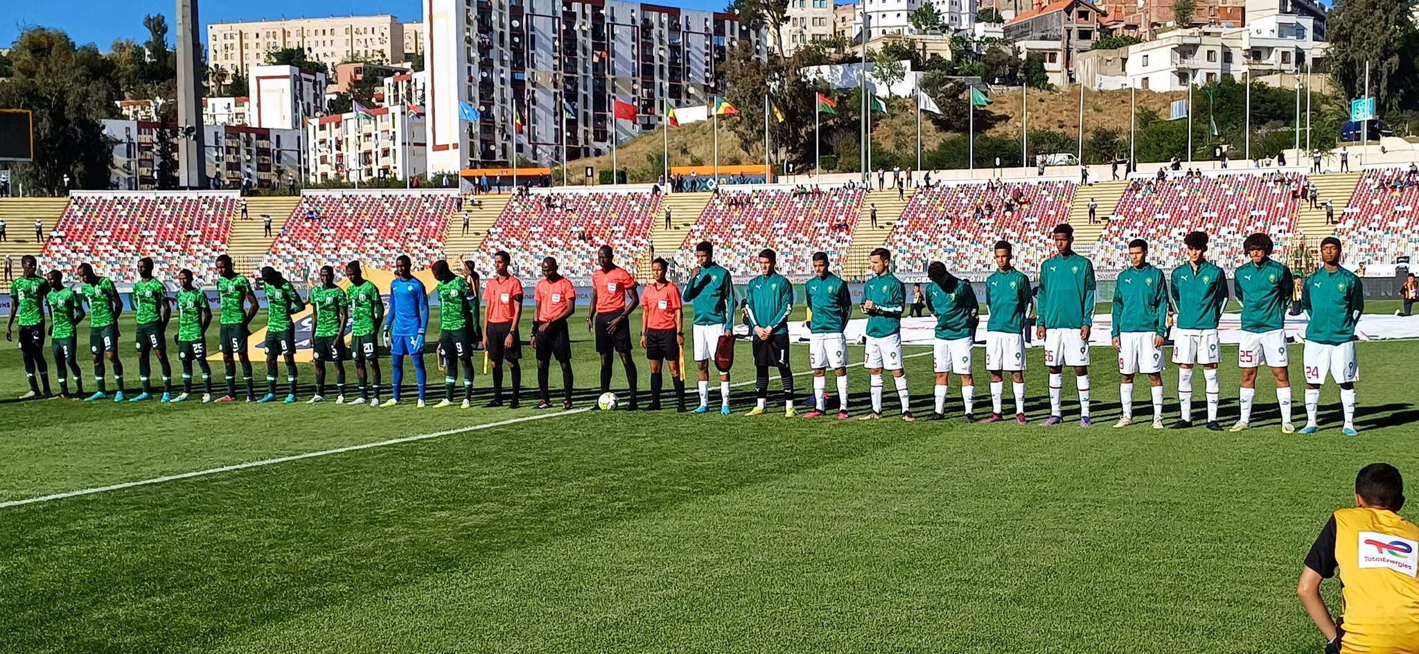 Nigeria vs Morocco at the CAF U17 Africa Cup of Nations.