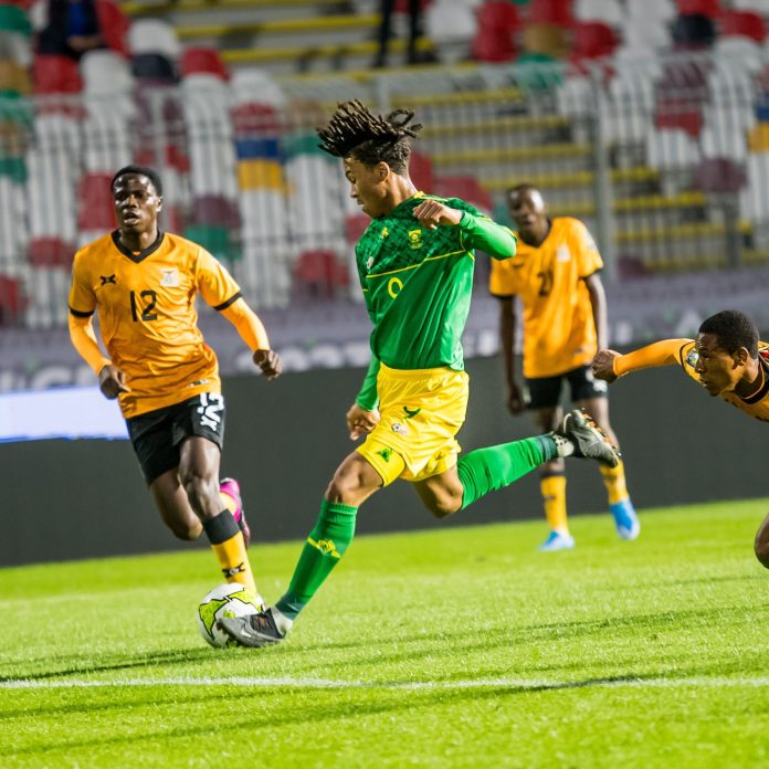 Michael Dokunmu scored the winner in the game between South Africa and Zambia at the CAF U17 Africa Cup of Nations.