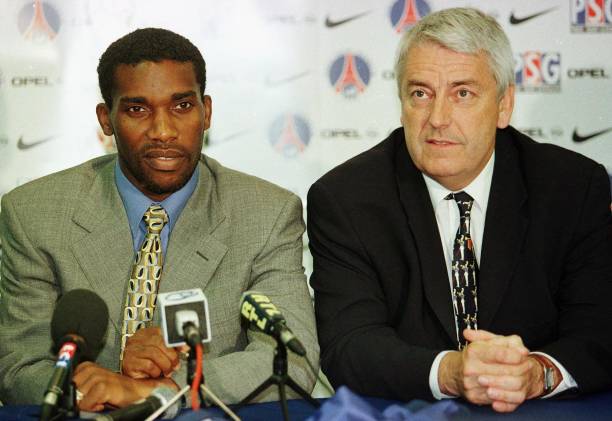 Austin Jay-Jay Okocha wjoined Paris Saint-Germain in the 1998-199 season for a then French record fee.