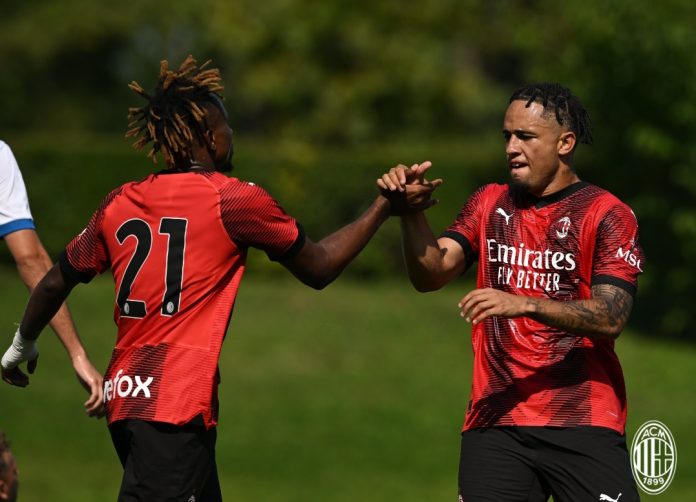 Samuel Chukwueze and Noah Okafor, AC Milan